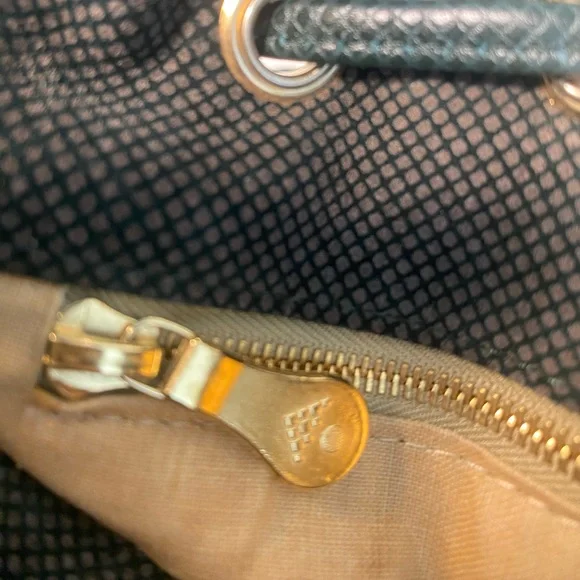 Rare Bottega Veneta Green Suede & Leather Drawstring Bag - Picture 12 of 14